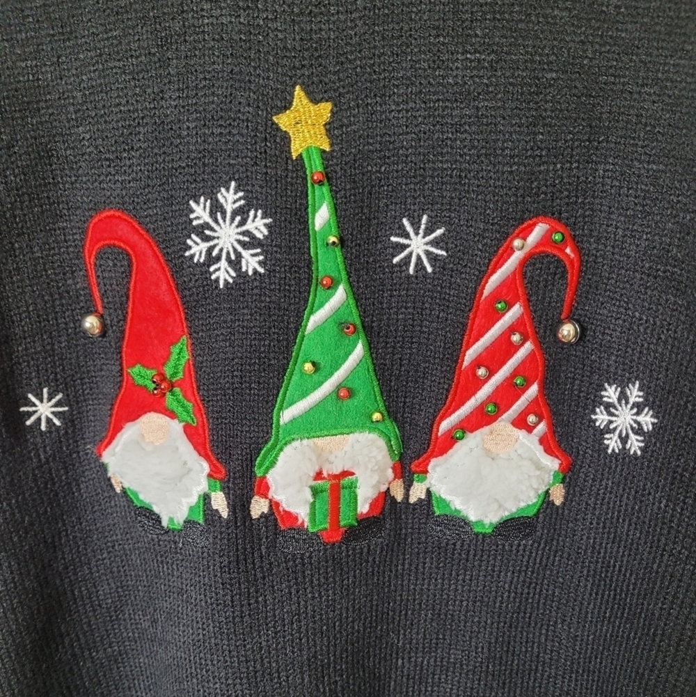 NWT Lisa International Holiday Gnome Sweater 3X - Picture 3 of 9